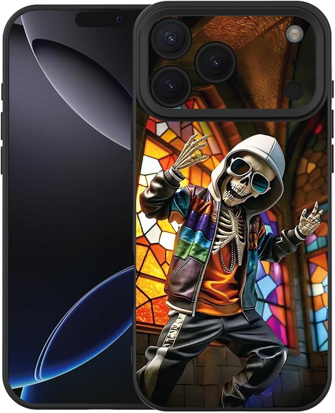 for iPhone 17 Pro Max Hip Hop Skull Case-Designed for Skull Lovers - Skull phone case