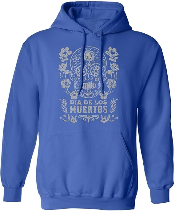 Vintage Sugar Skull - Dia De Los Muertos Unisex Hooded Sweatshirt - skull hoodie