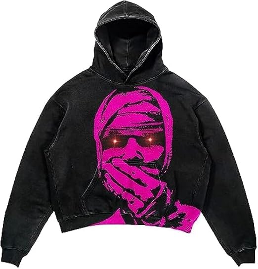 Unisex Y2K Spider Graphic Oversized Hoodie Gothic Punk Streetwear Pullover - sugar skull costume