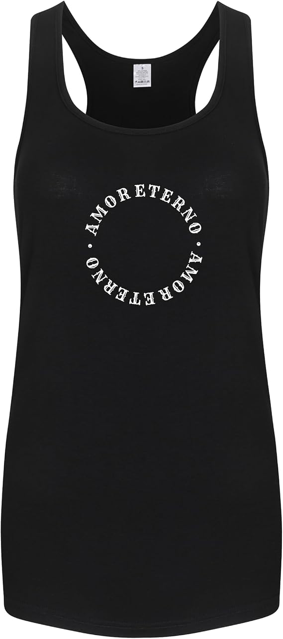 FANNOO Workout Tank Top for Women - Amor Eterno Dia de Los Muertos Women's Gym Racerback Fitness Sleeveless Muscle Shirt - skull tank tops