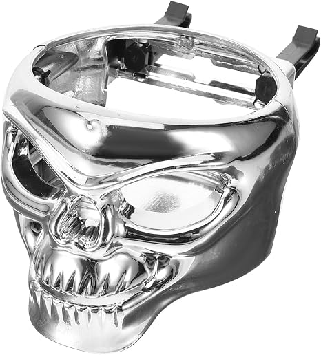 ABOOFAN Cup Holder for Car Air Vents, Skull Head Air Vent Mount Drink Carriers, Car Ashtray Holder for Autos and Trucks with Horizontal Blades, Steampunk Auto Interior - skull ashtray