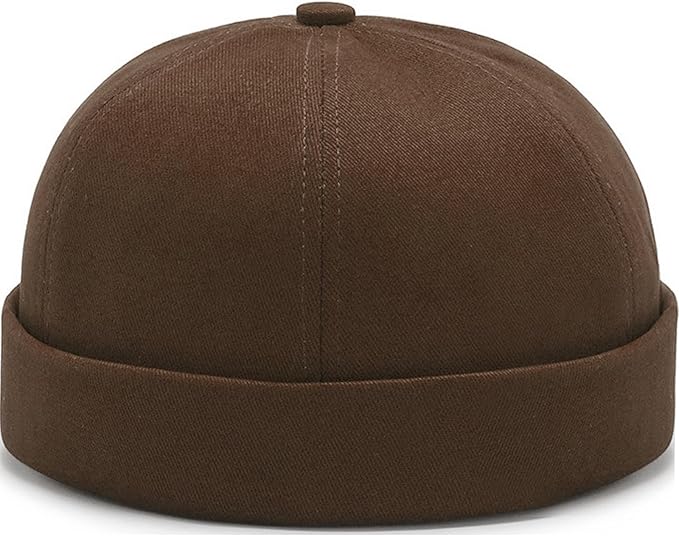 Dome Brimless Hats for Women Men Beanie Docker Cap Sailor Skull Cap - skull hat
