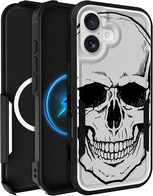 for iPhone 17 Case Heavy Duty Protection, Skull - Skull phone case
