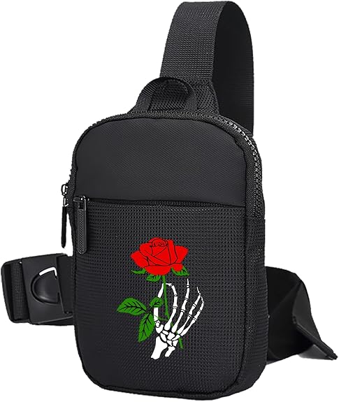 FOECBIR Small Travel Mini Sling Bag For Men Women Waterproof For Mens, Crossbody Bag Men Sport Chest Bags For Travel Work - sugar skull handbags for sale