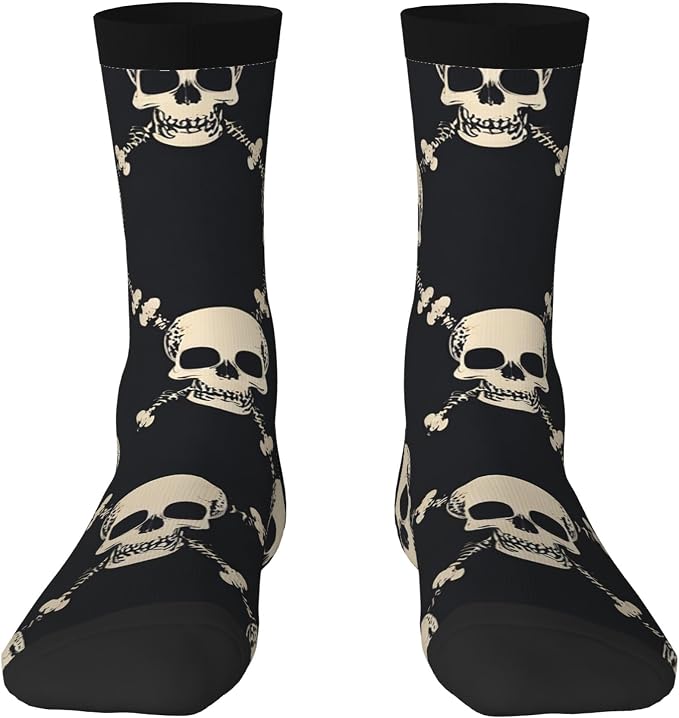 Gkyygk Socks for Men Women Gifts Casual Novelty Soft Crew Socks Funny Pattern - sugar skull costume