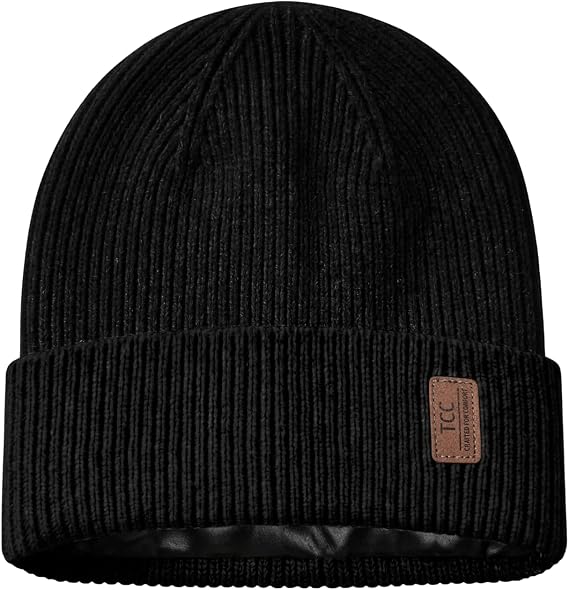 Beanie Fleece Lined Soft for Men Women | Winter Hats Warm Double Layered Stylish Knited Cuffed Plain Beanie Skull Cap | - skull jacket