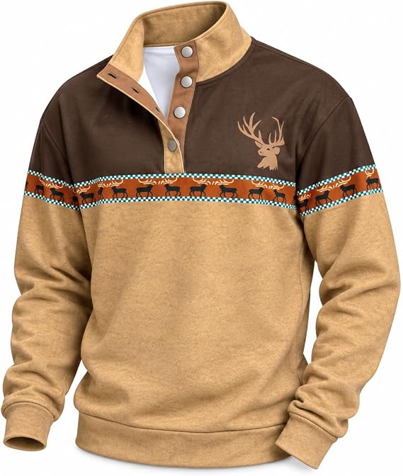 Kubsid Mens Sweatshirts Fall Casual Pullover Long Sleeve Shirts - skull sweatshirts