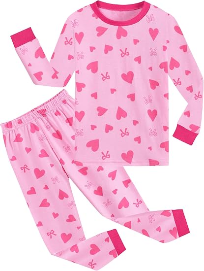 Little Hand Kids Girls Long Sleeve Pajamas Unicorn Sleepwears Dinosaur Pajama Cute Cat Pjs for Toddler Clothes 2-7 Years - skull pajamas