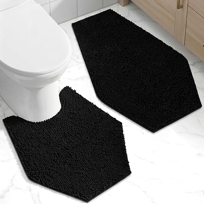 Coffin Bath Mat + Toilet Rug 2 Piece Set