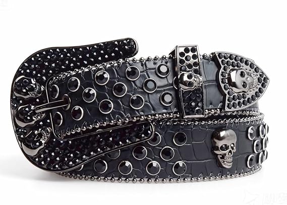 Neutral skull hip-hop punk extended Western belt - skull wallet