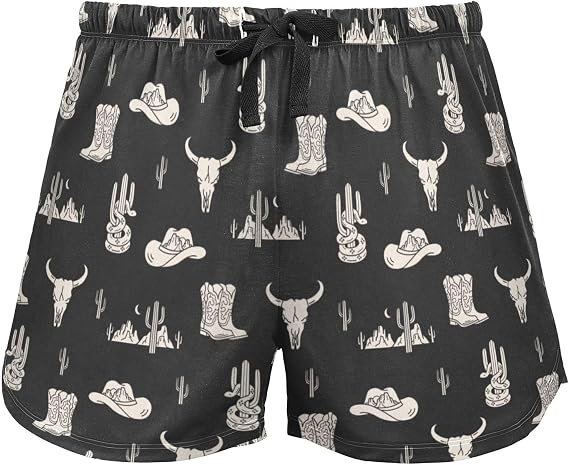 Pajama Pants for Women Funny Short Pj Pants with Pockets Cute Pajama Bottoms Comfy Sleep Pant Soft Lounge Pant - skull pajamas