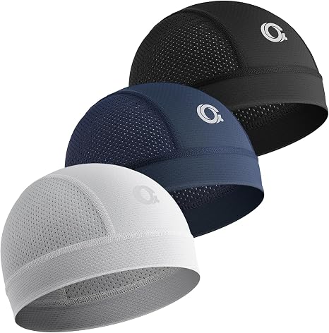 3-Pack Cooling Skull Cap Breathable Sweat-Wicking Helmet Liner for Men - skull hat