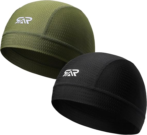 2-Pack Cooling Skull Cap Breathable Mesh Helmet Liner Motorcycle Cycling - skull helmet