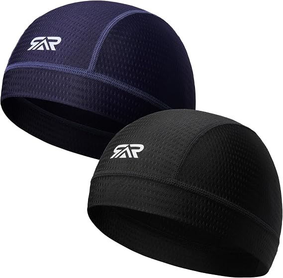 LONGLONG 2-Pack Breathable Skull Caps Helmet Liner for Motorcycle Hard Hat - skull helmet