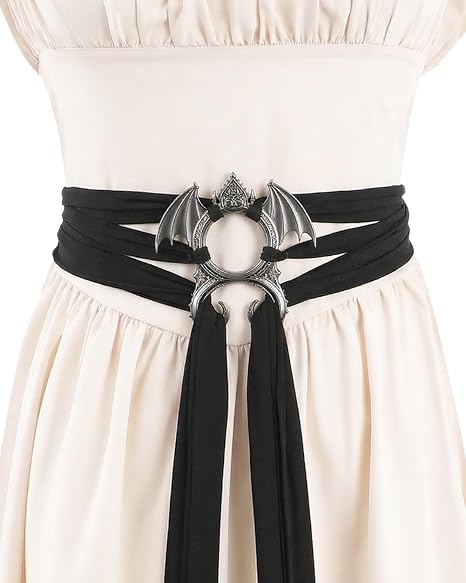 MOSTORY Medieval Renaissance Belt for Women - Vintage Viking Rope Belt for Renfaire Accessories Celtic Cosplay Pirate Outfit - skull wallet