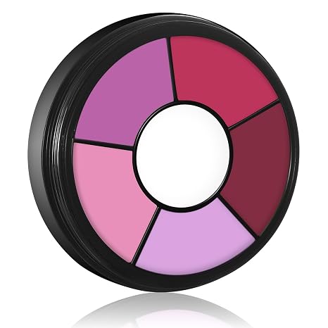 BOBISUKA Hot Pink Face & Body Paint – 6 Colors Cream Washable Face Paint for Clown Doll Sugar Skeleton Panther Unicorn Mermaid Costume & Theme – Easy to Blend, High Pigment & Long Lasting - sugar skull makeup