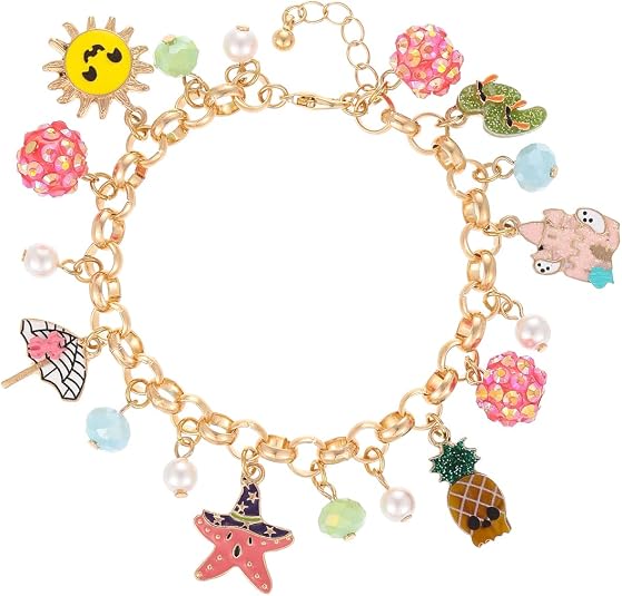 Madison Tyler Ghost Eyeball Ice Cream Starfish Skull Summerween Bracelet - sugar skull costume