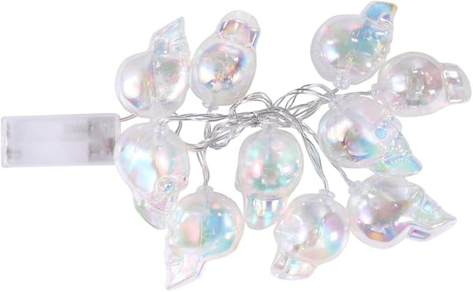Halloween LED String Light Skull Shaped Decorative Lamp for Season - string light