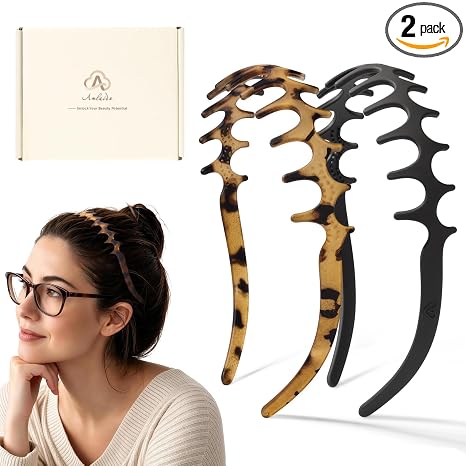 Zigzag Headbands for Women, Zig Zag Hairbands for Glasses Wearers - skull headband