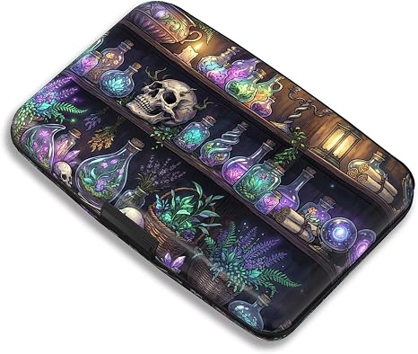 Maicican RFID Blocking Aluminum Credit Card Holder - skull wallet