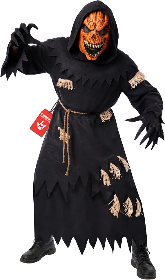 Morph Scary Pumpkin Costume Adult, Halloween Costumes for Men - sugar skull costume
