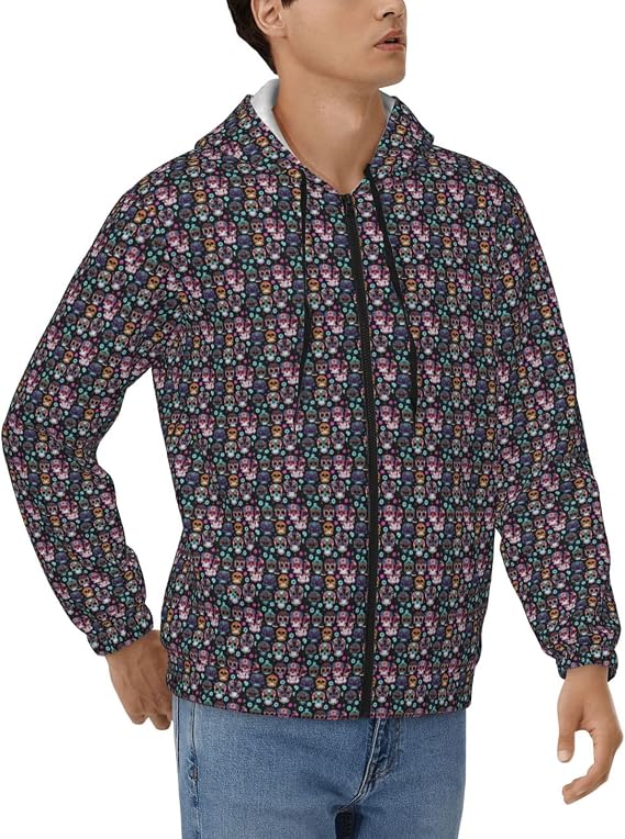 Sugar Skull Print Breathable Warm Men'S Hooded Sweatshirt For Casual Outdoor Gym Travel Pullover - skull sweatshirts