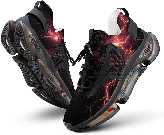 Evil Skull Face Men's Running Shoes Lightweight Athletic Sneakers Breathable Sporting Tennis Shoe - sugar skull boots