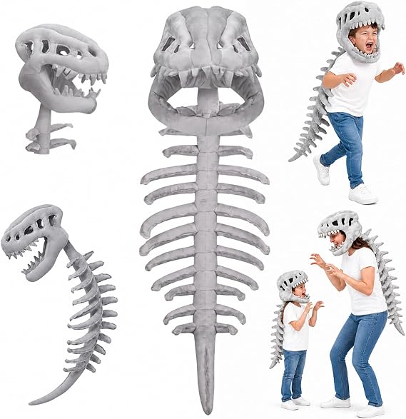 Dinosaur Skeleton Costume for Kids, Dinosaur Toys Costume - sugar skull costume