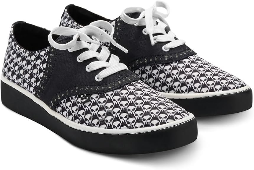 Hot Chocolate Design Retro Women's Canvas Sneakers - sugar skull boots