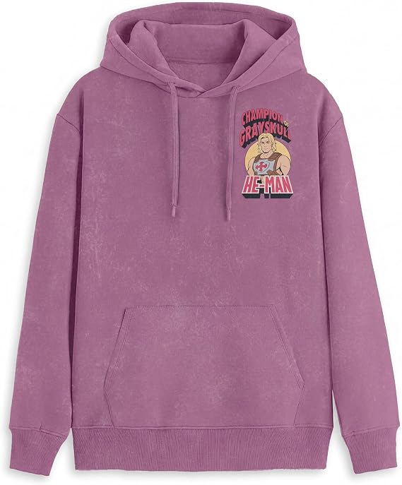 Fifth Sun Men's Masters of the Universe Men's He-man Champion of Gray Skull Hoodie - skull sweatshirts