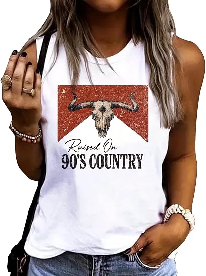 LANMERTREE Women Beaches Booze and Besties Tank Top Sleeveless Racerback Vest Top Letter Print Summer Vacation Shirt Cami - skull tank tops