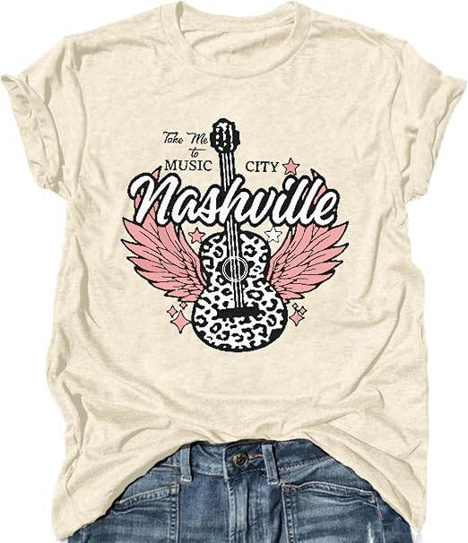 Rock Band T-Shirts for Women Casual Country Concert Tops - skull leggings