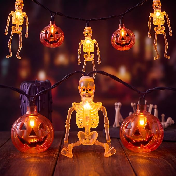 Halloween Decorations Pumpkin String Lights
