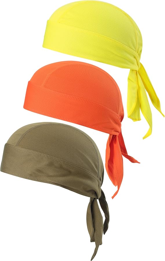 TOPLOR Skull Caps for Men Cooling Bandana Cap Cycling Helmet Liner Hat - skull hat