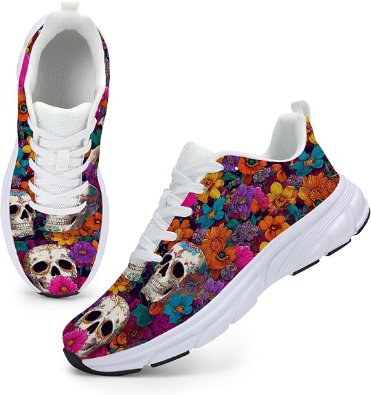 DSWED Men Sneakers High End Luxury Sneakers Lightweight Breathable Non Slip Comfortable Training Running Sport Shoes - sugar skull boots