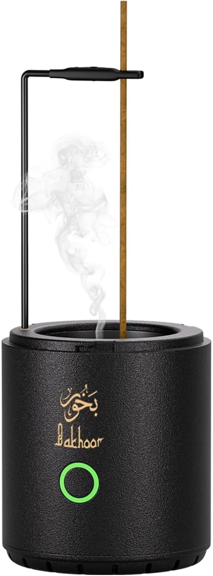 Incense Holder, 120s Long Burn， Automatic Burning Electronic Incense Burner, Supports Various scents. Suitable for Meditation, Yoga, spa, and Home décor - skull incense burner