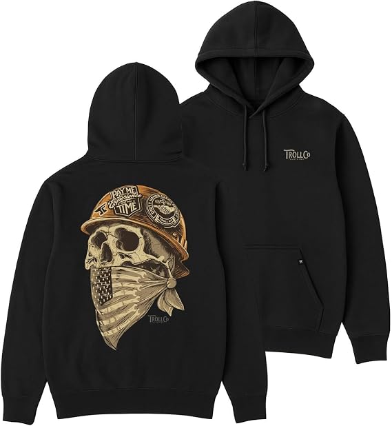 Headstrong Men's Hoodie by BULU - skull sweatshirts