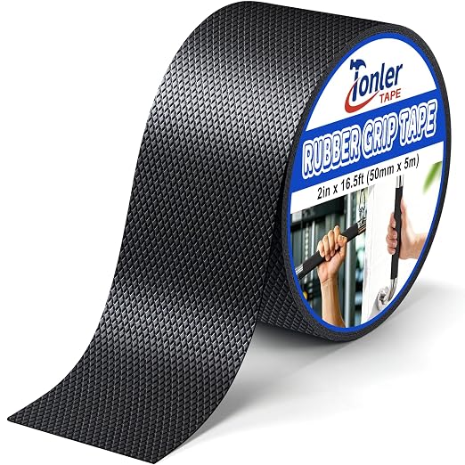 Ultra-Thin Black Anti-Slip Rubber Grip Tape 2" x 16.5FT Strong Adhesive - skull sticker