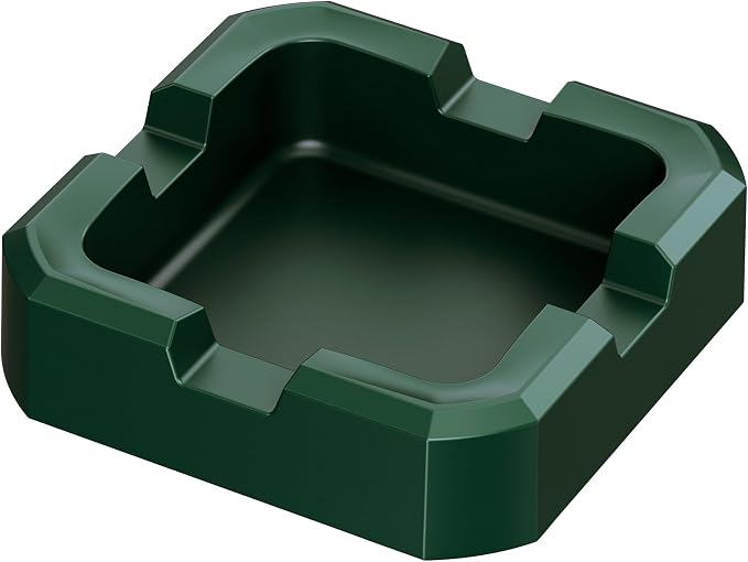 Cigar Ashtray Silicone 4 Cigar Rests Square Ashtray - skull ashtray