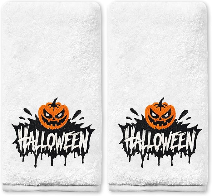Halloween Hand Towels for Bathroom, Halloween Bathroom Decor - skull toilet paper