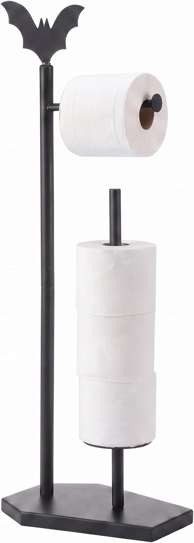 Qinyoung Bat Paper Towel Holder Halloween Gothic Toilet Paper Holder Stand