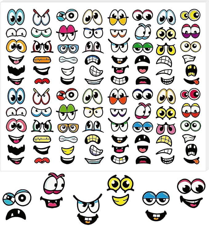 Halloween Party Favors - 960 PCS Halloween Stickers, Halloween Pumpkin Decor Gifts - Googly Eyes Self Adhesive Decorations, Stocking Stuffers Goodie Bags for Kids Boys Girls Classroom Must Haves - skull sticker