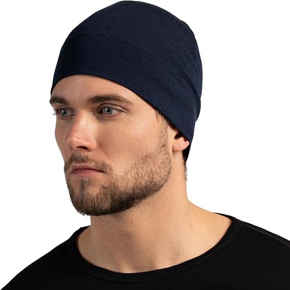 menique 100% Merino Wool Skull Cap, Thin Under Helmet Liner for Men & Women - skull helmet