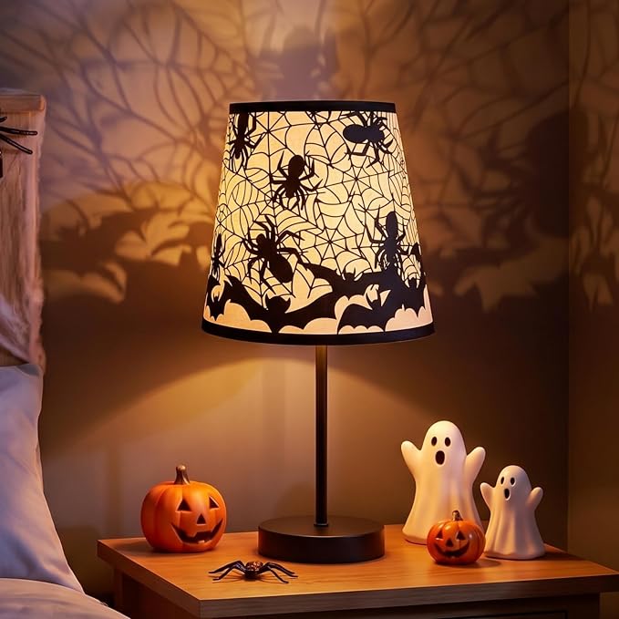 Halloween Lamps Table Decorations, 10.6x3.9 Inch - skull lamp