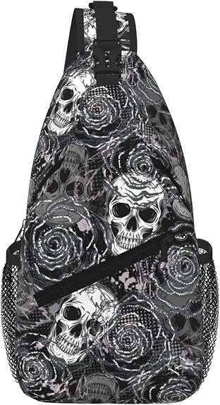 Men's Crossbody Sling Bag Hiking Daypack Packable Backpack - sugar skull handbags for sale