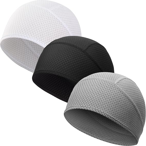 3 Pack Skull Caps for Men Women Cooling Quick Dry Helmet Liner - skull helmet