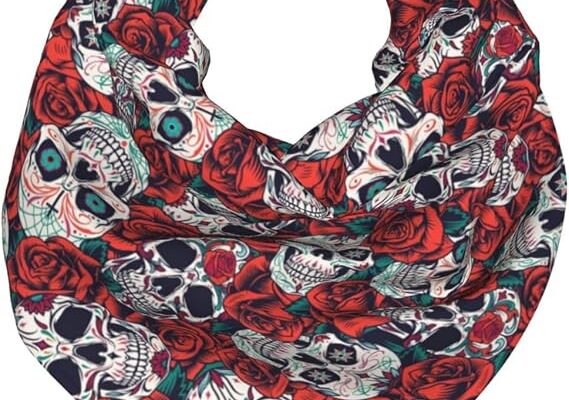 MOLAIGIN Silky Scarfs Women Small Square Scarf 22″ X 22″, Fashion Neck Silk Scarves For Sleeping Handbags Scarf