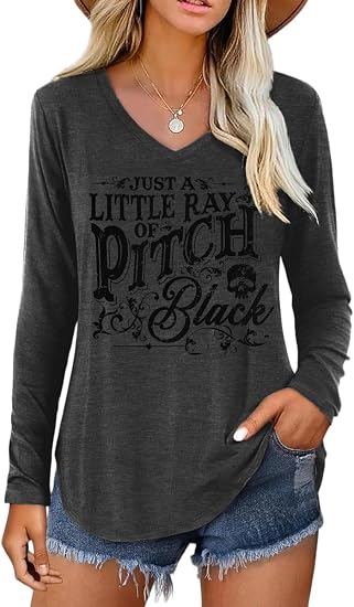 Womens Halloween Thanksgiving Christmas Graphic Long Sleeve Shirt - skull tshirt