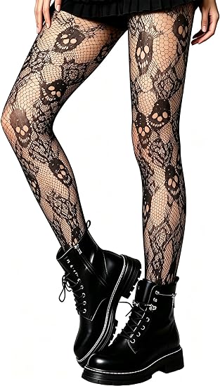Women’s Black Fishnet Tights Sexy Halloween Stockings
