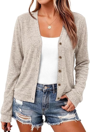 LILLUSORY Lightweight Fall Cardigan for Women - skull jacket